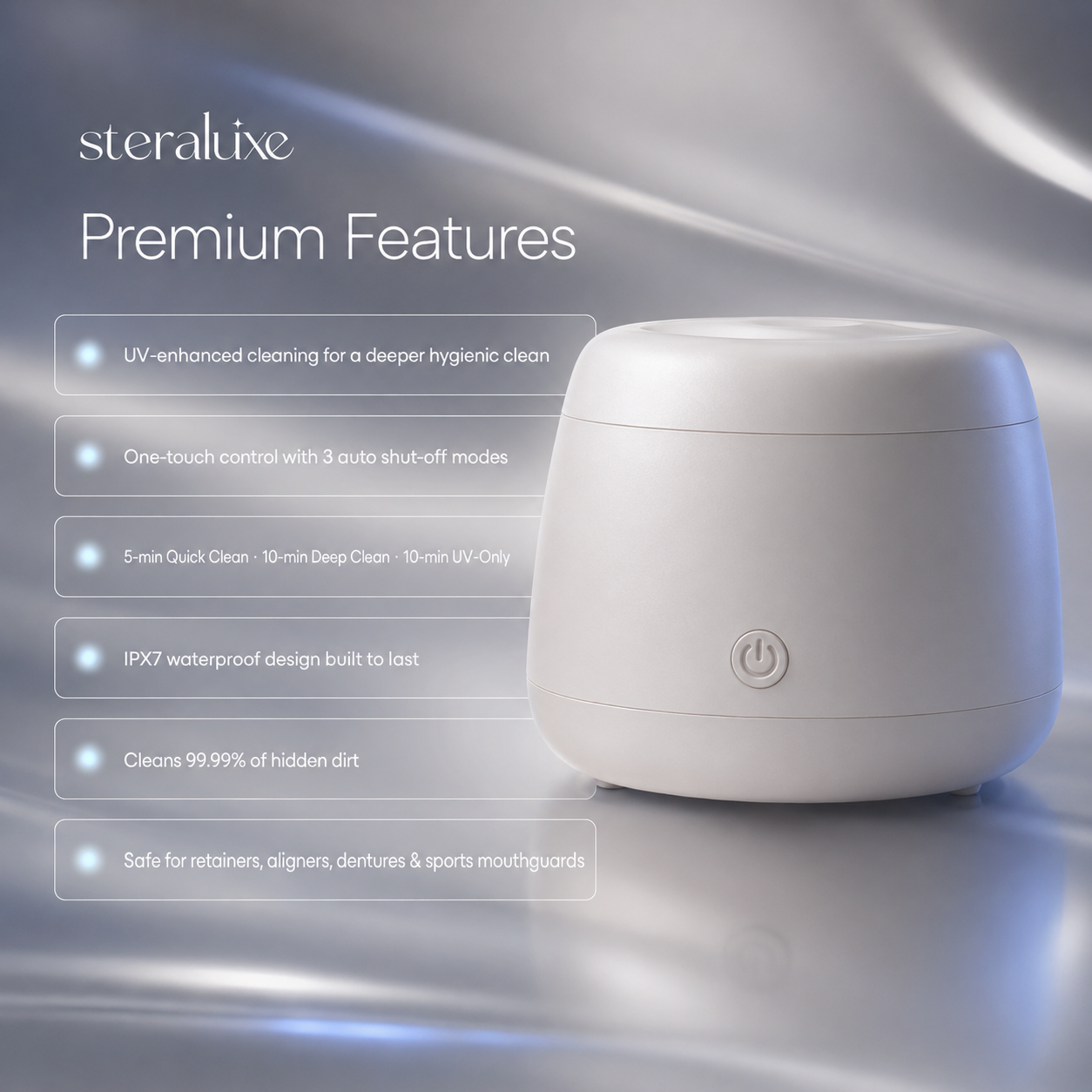 SteraSphere Ultrasonic Retainer Cleaner